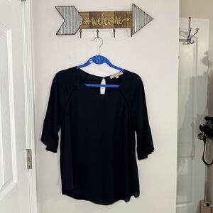 LOFT Black Women's Blouse Size Medium